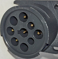 9 pin Deutsch vehicle diagnostic proprietary receptacle photo
