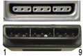 9 pin Sony Playstation proprietary photo